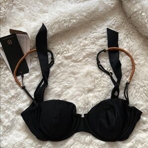 Black VIX bikini top